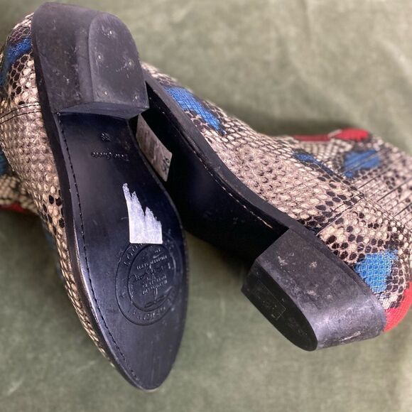 #113 GOLDEN GOOSE Snakeskin Booties - Picture 10 of 11